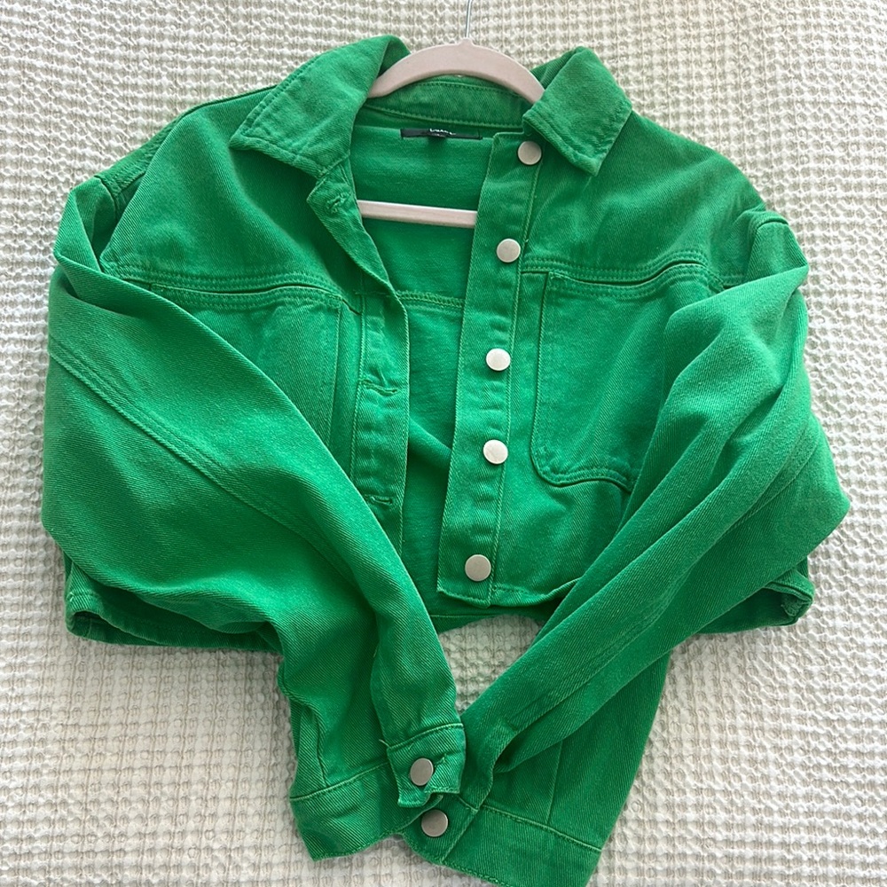 Lulus small green cropped vest